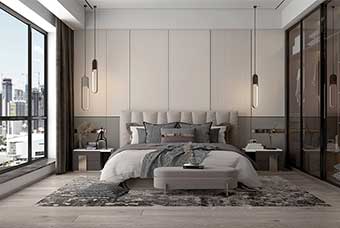 天津现代风格-卧室