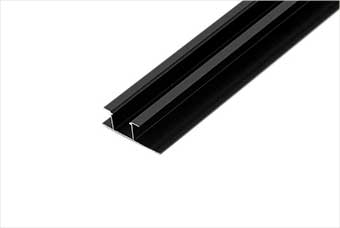 天津航空纤维墙咔铝合金带灯中条（哑黑氧化）