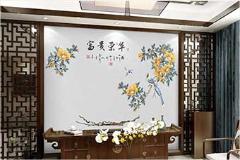 天津森佰汇航空纤维墙咔（富贵荣华）