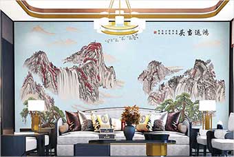 天津森佰汇航空纤维墙咔（鸿运当头）